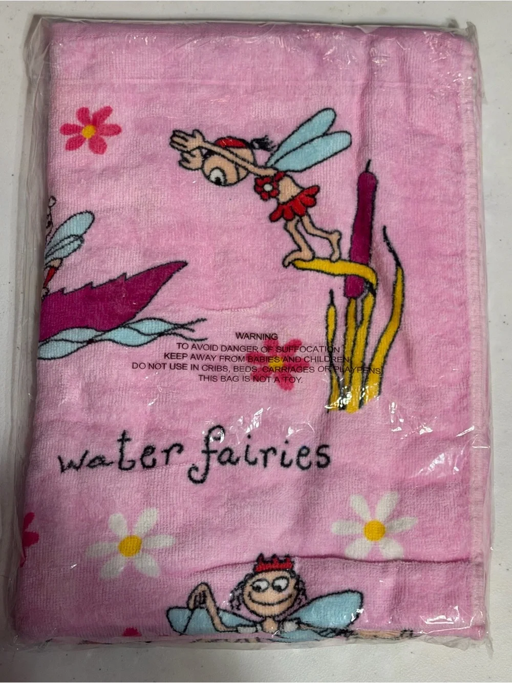 Tyrrell Katz Pink Gnome Fairy Printed Towel